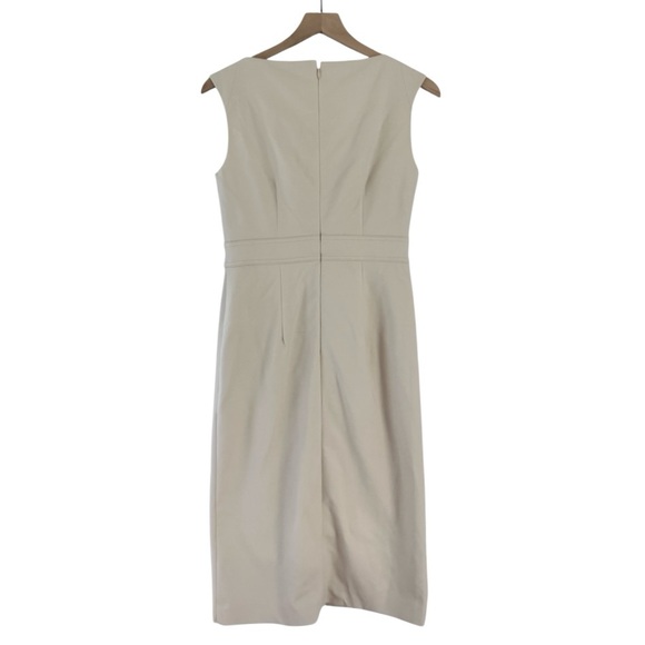 NWT Ann Taylor Women’s Sleeveless Seamed Sheath Dress Off White Cream 2 Tall - Picture 3 of 8